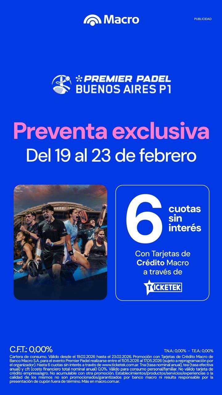 Banco Macro junto al mejor padel del mundo&nbsp;
