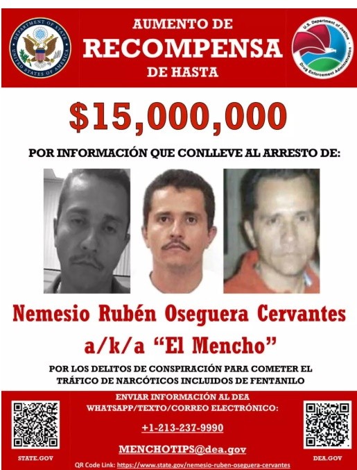 El pedido de captura emitido por los Estados Unidos.&nbsp;