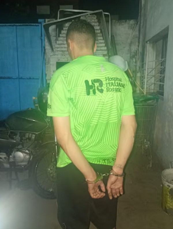 &nbsp;La imagen del detenido tras el ataque.