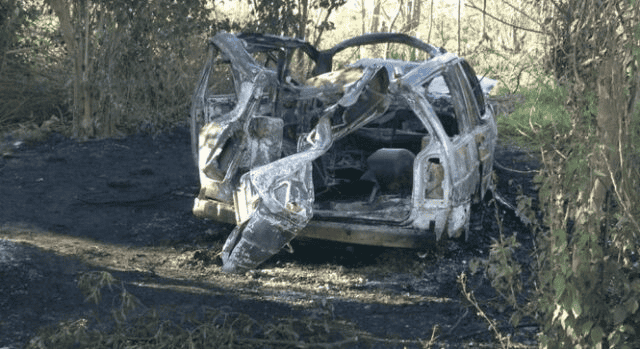 &nbsp;Los restos del VW de Godoy.