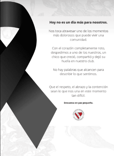 La despedida del club para Ian&nbsp;