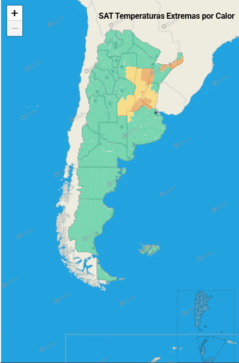 &nbsp;Calor en el centro y norte del país. 