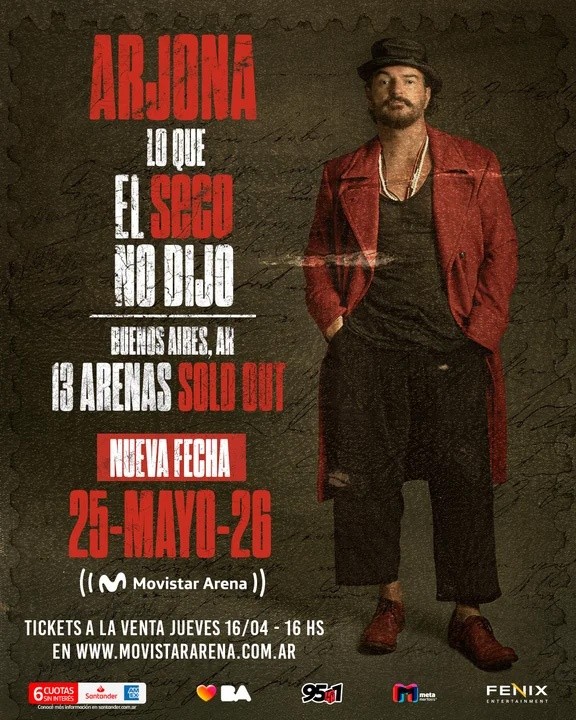 Arjona sumó una función más.&nbsp;