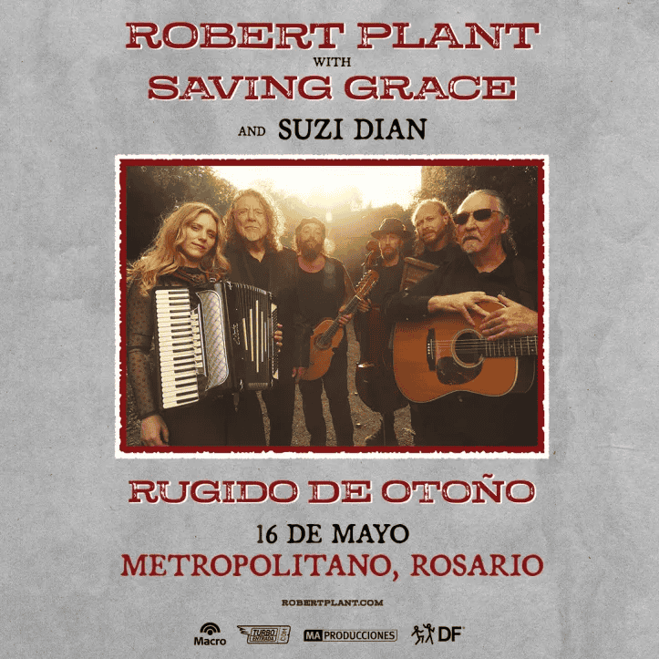 Robert Plant regresa a Rosario: un viaje a las raíces del rock y el folk.