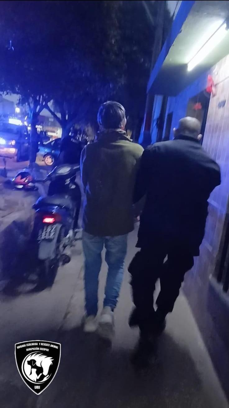 El detenido.
