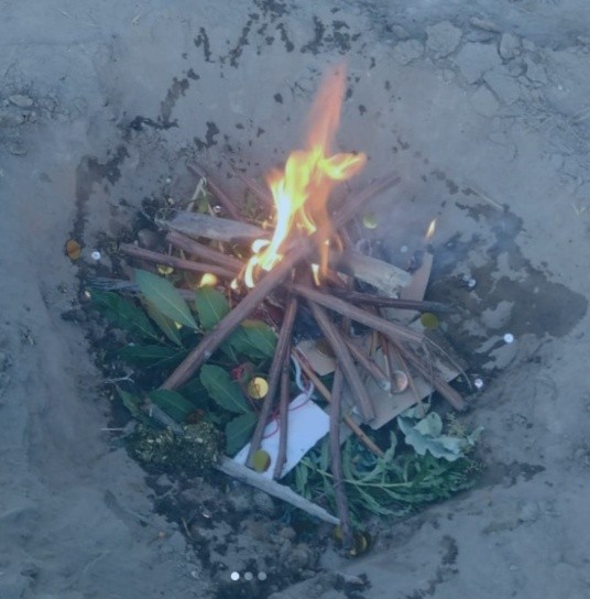 Febrero de 2024: agradecimiento a la Pacha Mama con las intenciones de convivir en ese territorio y crear una vida colaborativa, sustentable, sensible y divertida.&nbsp;(Imagen Instagram Tribu Plateada).