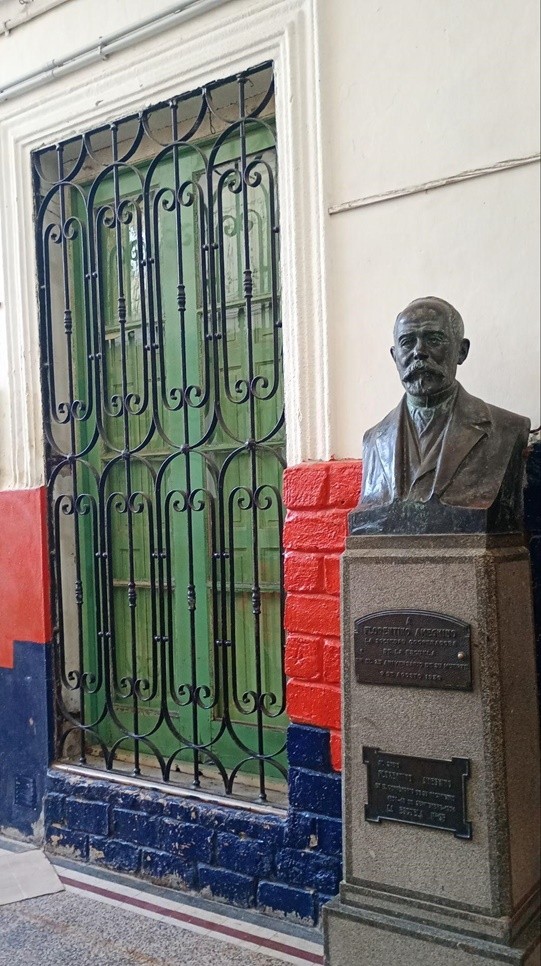 Busto a Florentino Ameghino, colocado en agosto de 1936&nbsp;
