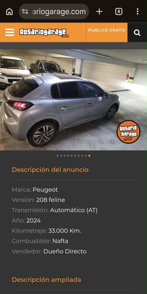 &nbsp;El aviso publicado.