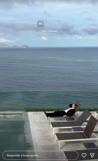 &nbsp;La última foto de Gaspi en Río de Janeiro.