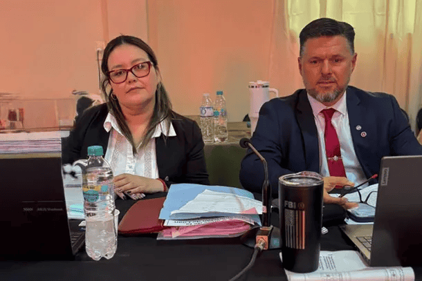 La fiscal general subrogante Tamara Pourcel y el fiscal general Carlos Schaefer.