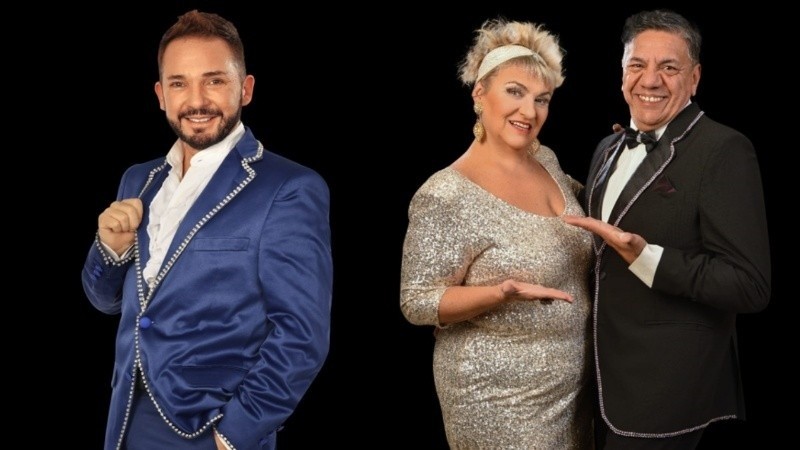 Manuel Cansino, Gachi Roldán y el Negro Moyano.&nbsp;