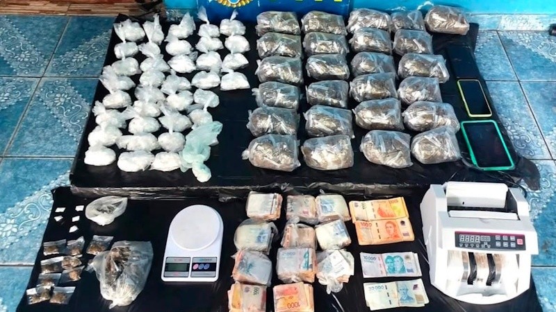 &nbsp;&nbsp;Lo secuestrado en los allanamientos de abril pasado en barrio Godoy.