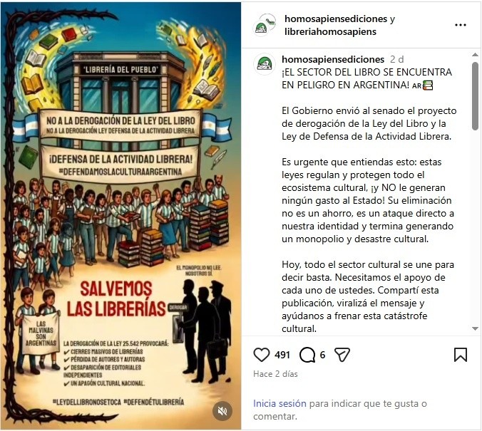 &nbsp;Homo Sapiens remarcó que 