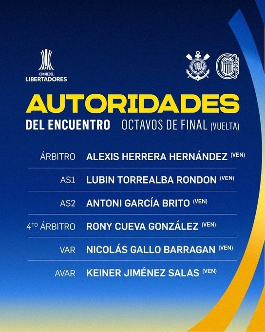 Las autoridades del partido de Central ante el Timao en Brasil.