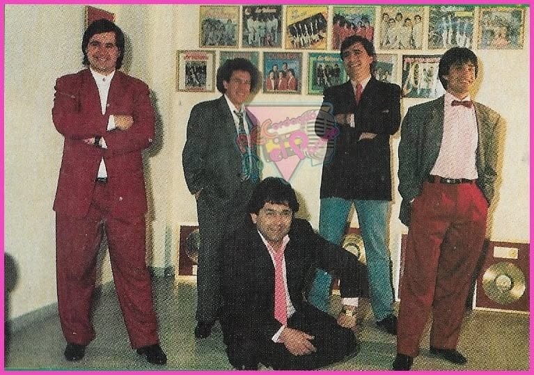 Stec con Los Palmeras a principios de los 90.