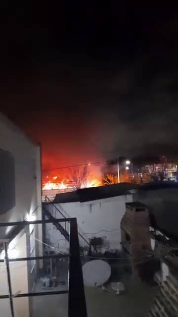Los vehículos incendiados estaban destinados a la compactación.