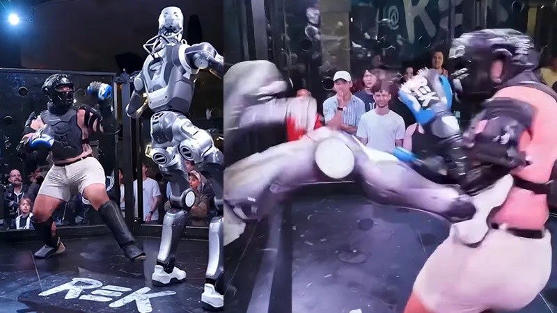 El influencer Frankie LaPenna enfrenta a un robot humanoide&nbsp;
