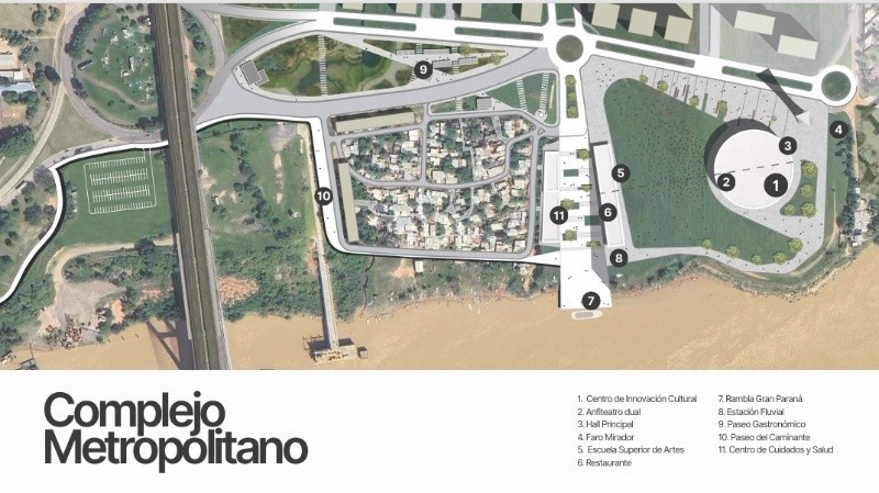 La distribución de espacios que contempla el Masterplan.&nbsp;