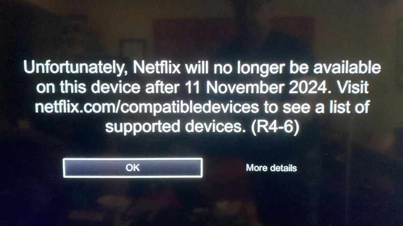 El televisor funciona, pero Netflix ya no será compatible con su software&nbsp;