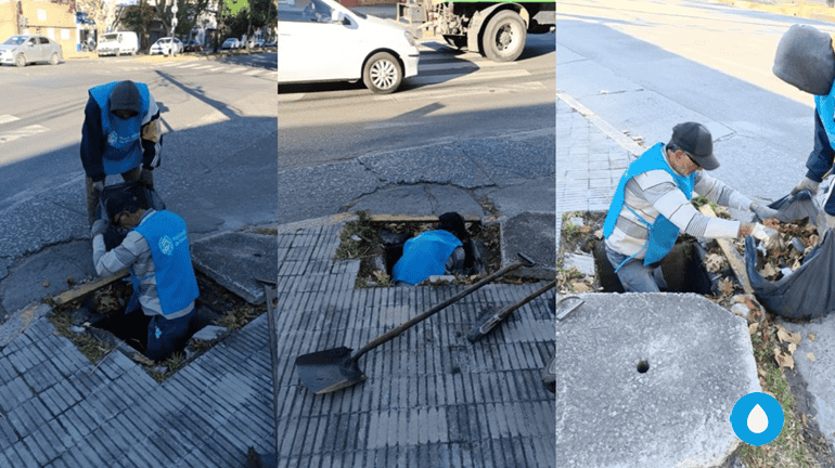 &nbsp;Limpieza de sumideros en distintos puntos de la ciudad.