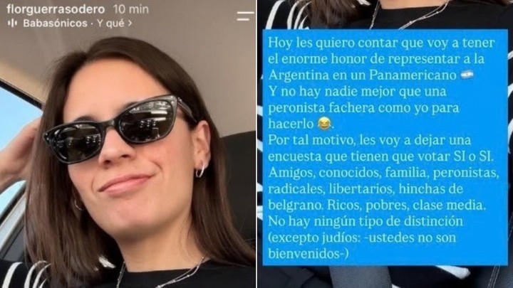 &nbsp;El posteo en cuestión. 