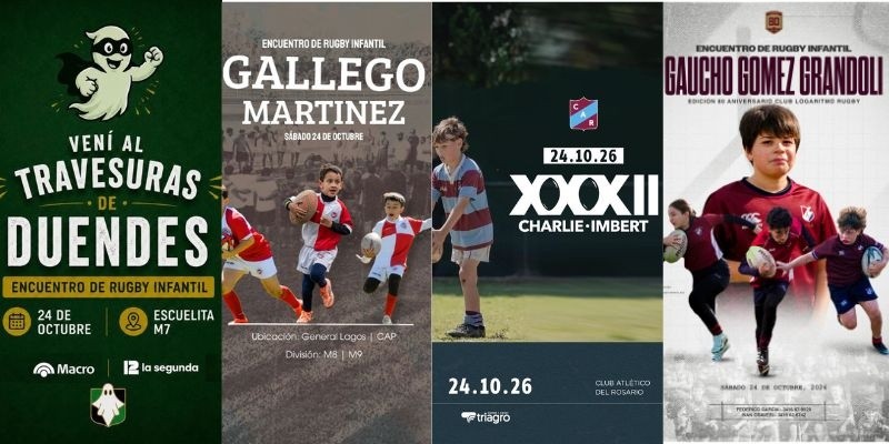 Los cuatro encuentros nacionales que se realizarán este sábado 24 en Rosario.&nbsp;