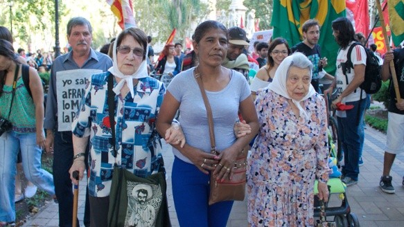 La marcha en pedido de justicia por Franco Casco.