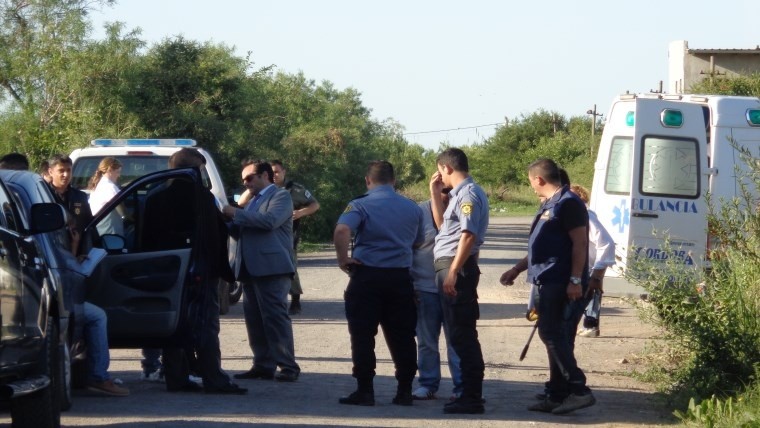 El lugar del crimen.